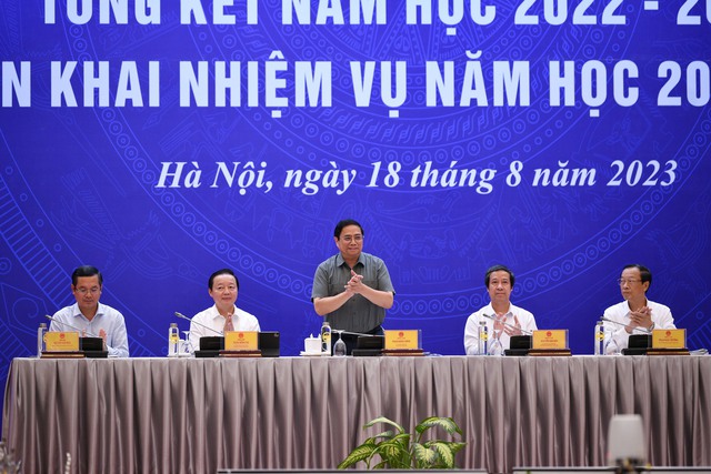 Thủ tướng Phạm Minh Chính dự hội nghị triển khai năm học mới 2023-2024