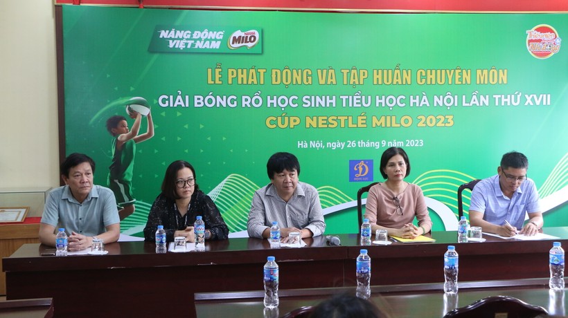 Phát động Giải Bóng rổ học sinh Tiểu học Hà Nội năm 2023