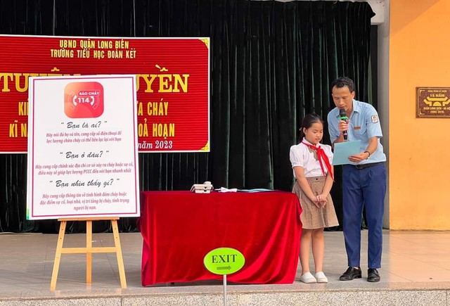 Trang bị kỹ năng phòng cháy, chữa cháy cho học sinh