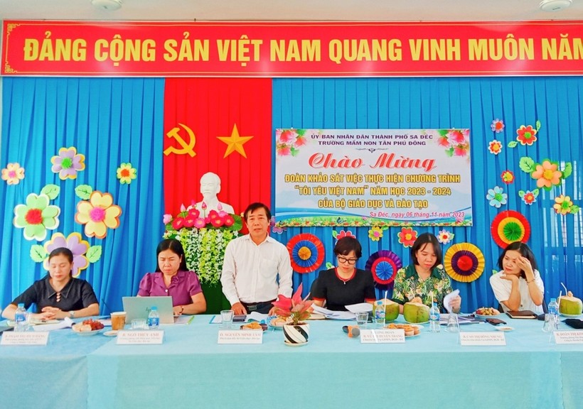 Bộ GD&ĐT khảo sát việc thực hiện Chương trình ‘Tôi yêu Việt Nam’ tại Đồng Tháp