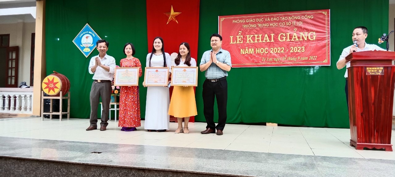 Trường THCS Tế Lợi (Nông Cống, Thanh Hóa):  Nỗ lực vươn lên trở thành trường tốp đầu trong khối THCS huyện Nông Cống.