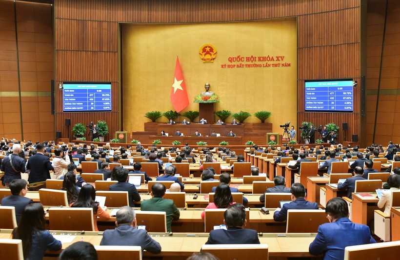 Quốc hội thông qua Luật Các tổ chức tín dụng (sửa đổi)