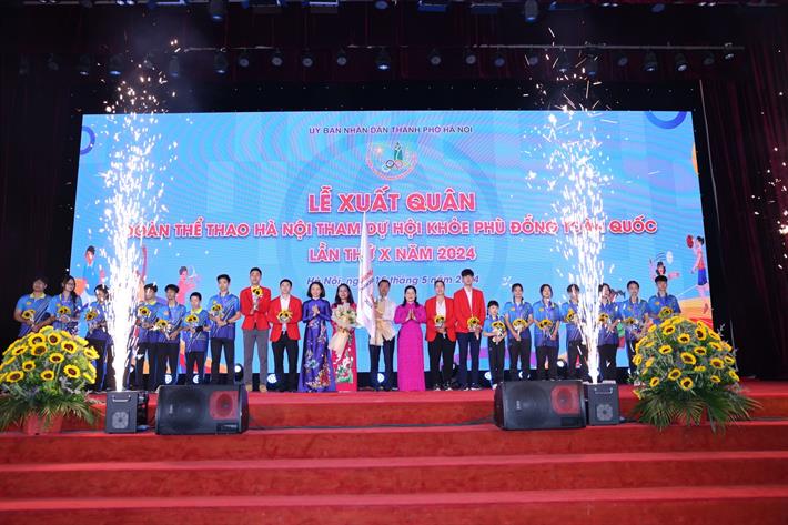 Thành phố Hà Nội xuất quân tham dự Hội khoẻ Phù Đổng toàn quốc lần thứ X